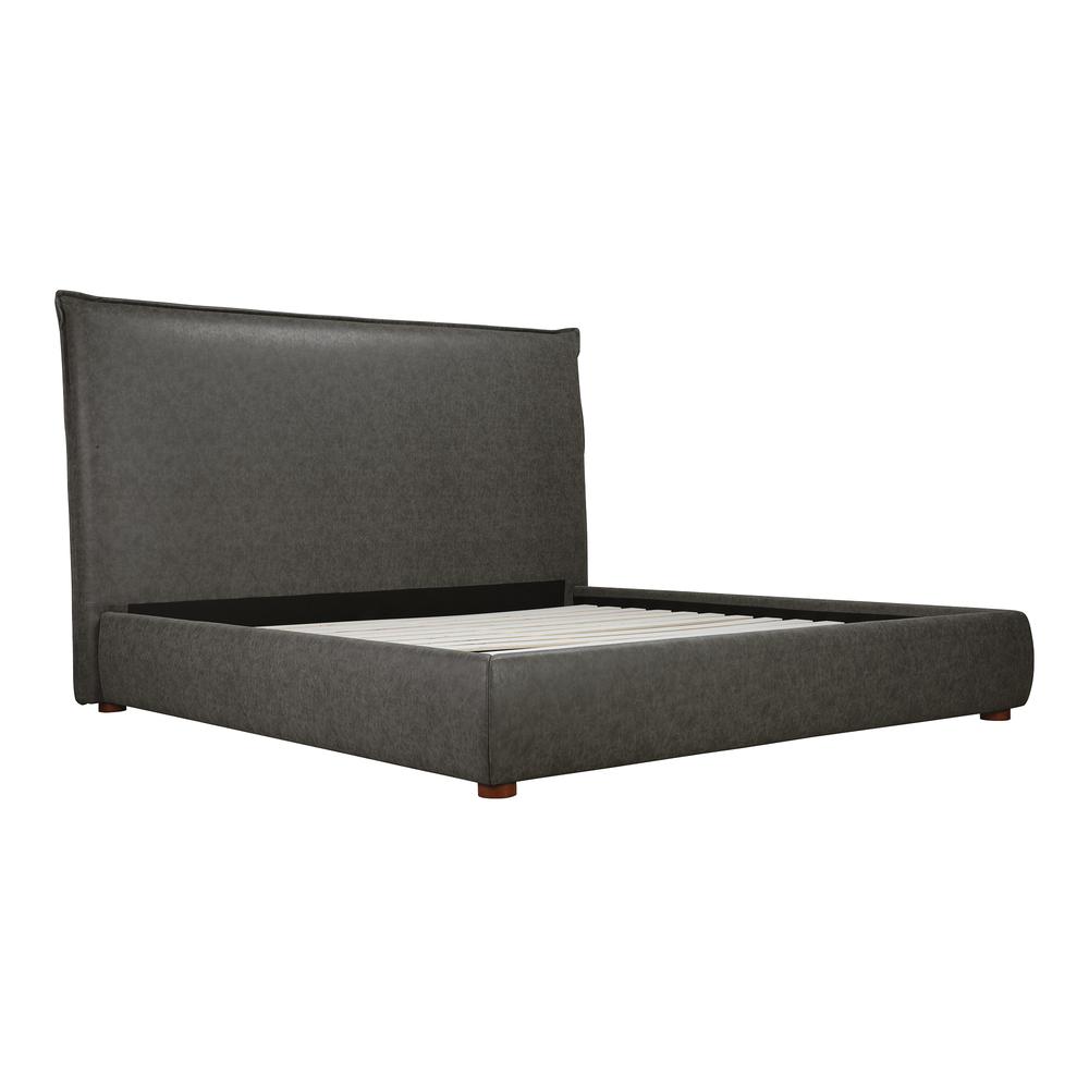 Luzon Vegan Leather King Bed Tall Headboard. Picture 4