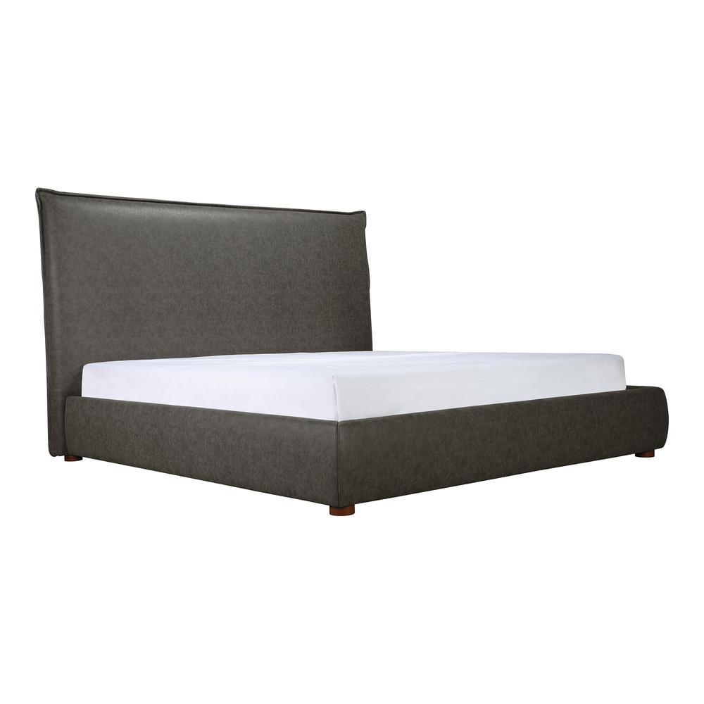 Luzon Vegan Leather King Bed Tall Headboard. Picture 7