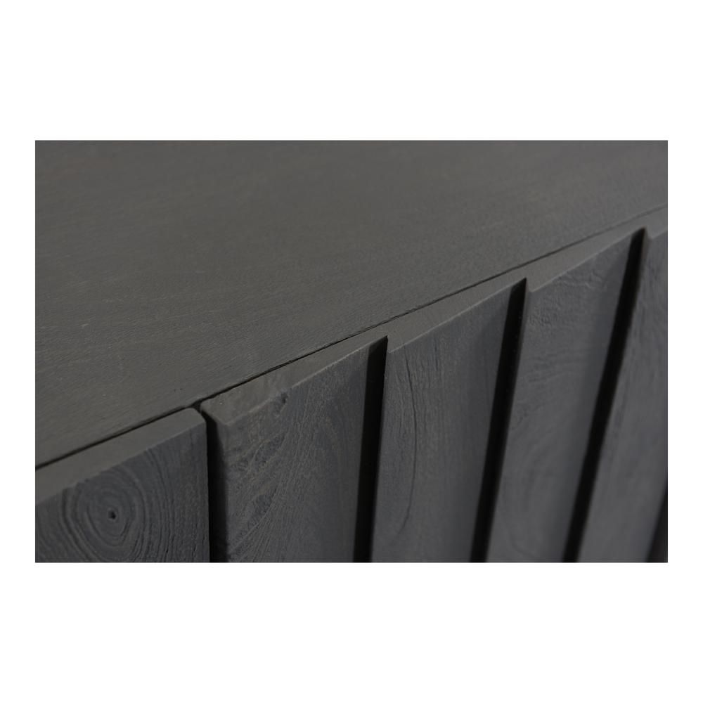 Brolio Sideboard Charcoal Belen Kox Wood - Grey Sand Blasted Metal - Black. Picture 6