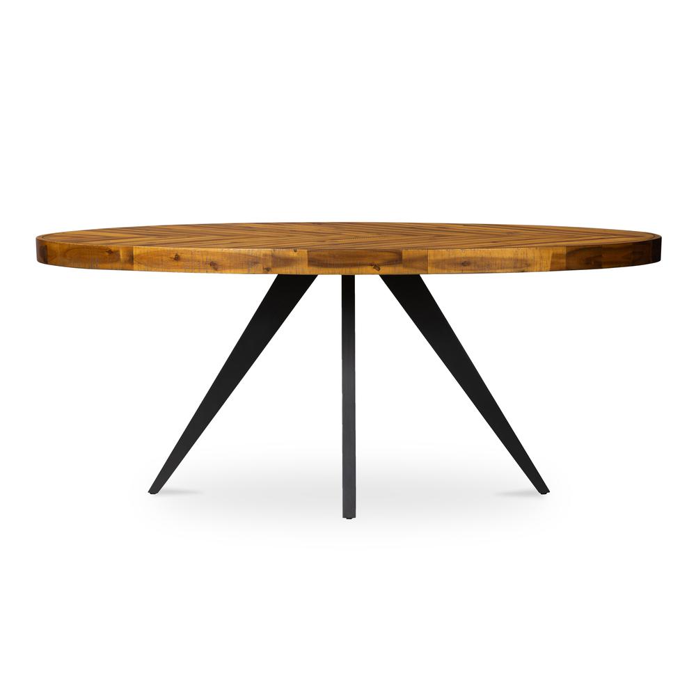 Parq Oval Dining Table Amber. Picture 1