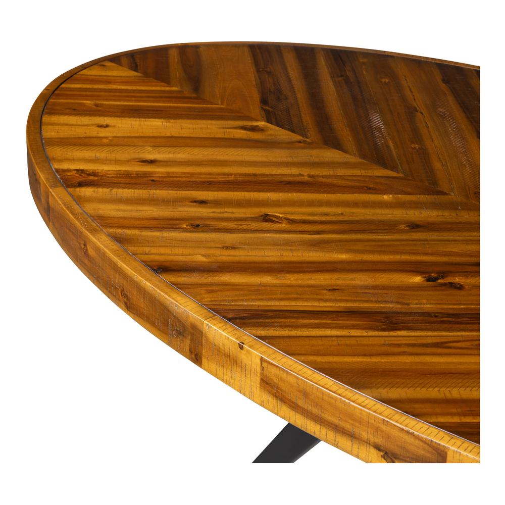 Parq Oval Dining Table Amber. Picture 8