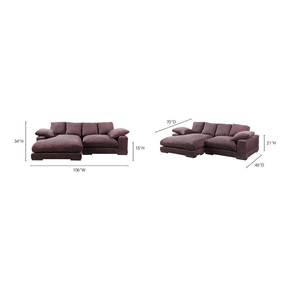 Plunge Sectional Dark Brown. Picture 2