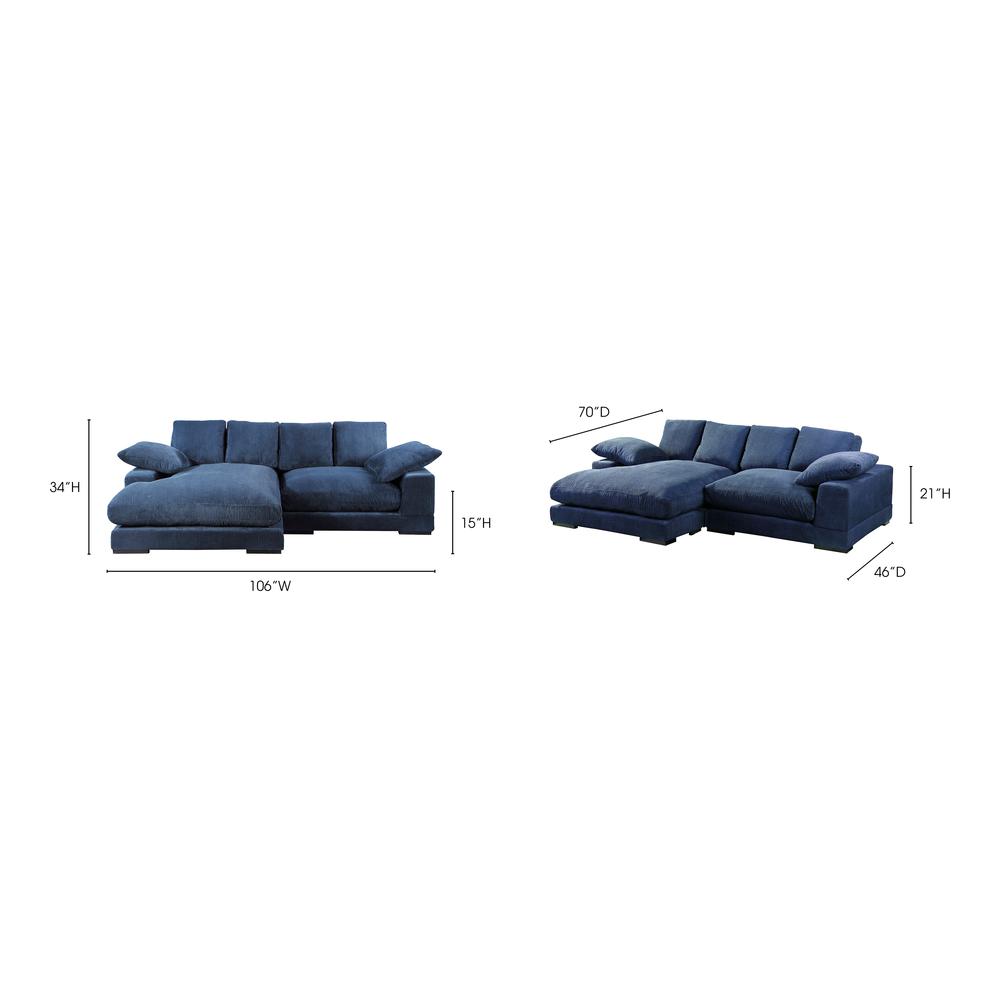 Plunge Sectional Navy. Picture 6