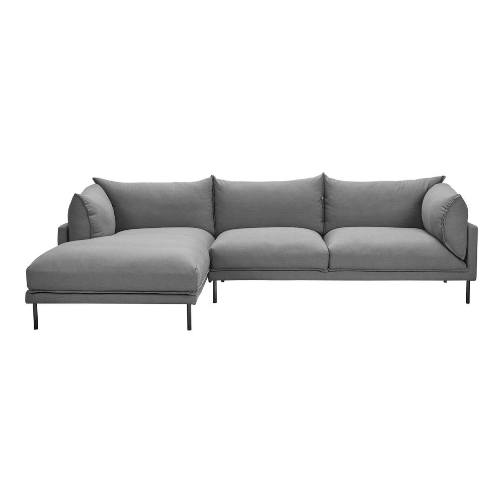 Jamara Sectional Charcoal Left. Picture 1