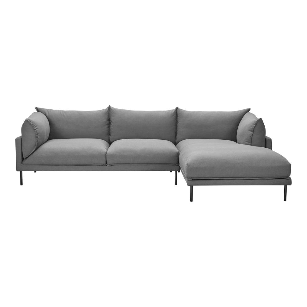 Jamara Sectional Charcoal Right. The main picture.
