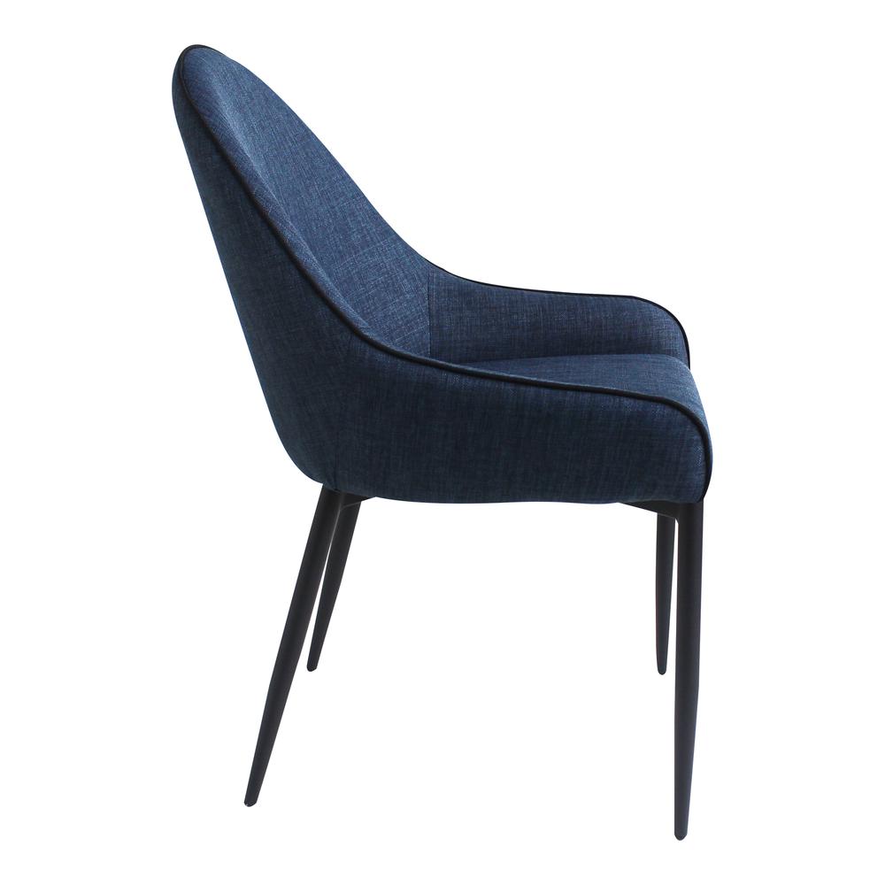 Lapis Dining Chair Dark Blue-Set Of Two. Picture 6
