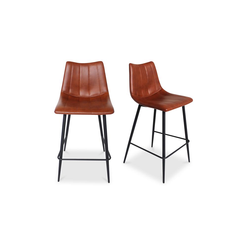 Alibi Counter Stool Brown-Set Of Two. Picture 2