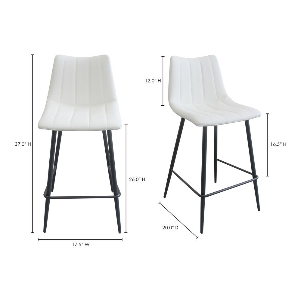 Alibi Counter Stool Ivory-Set Of Two. Picture 11