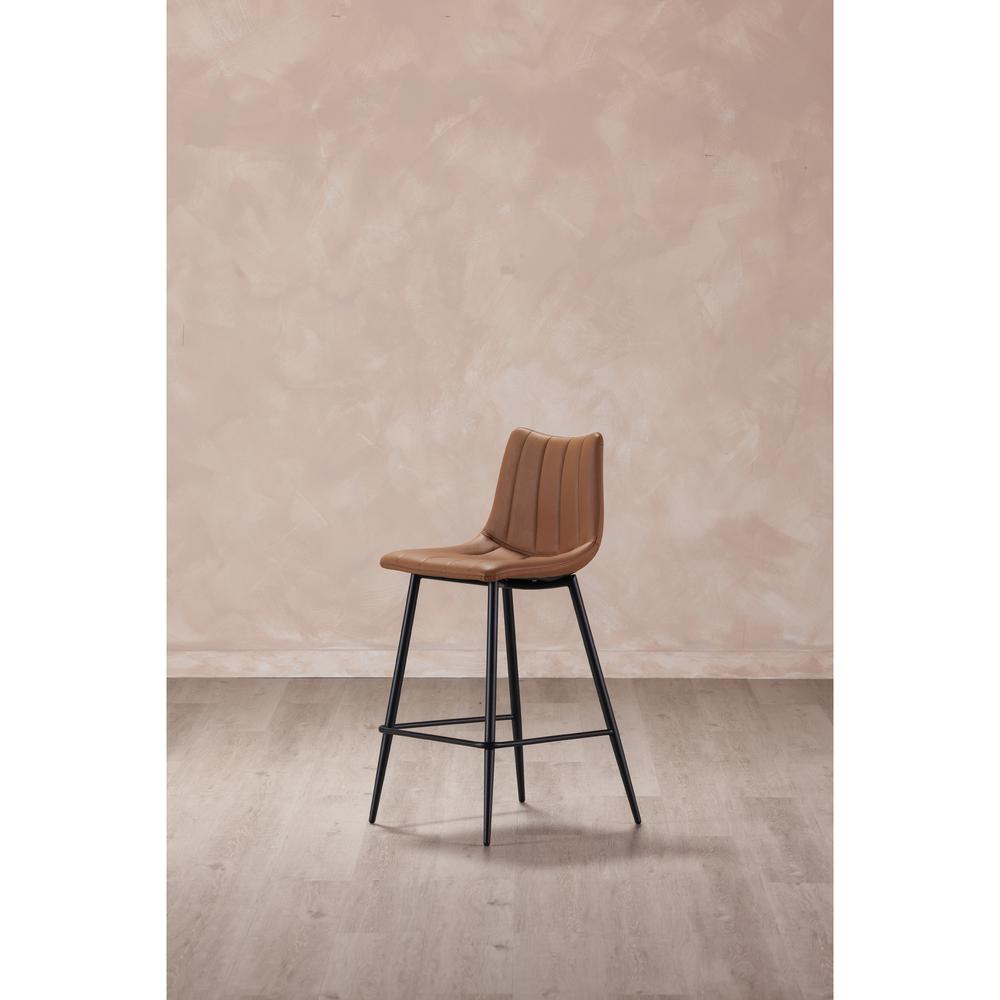 Alibi Counter Stool Tan-Set Of Two. Picture 9