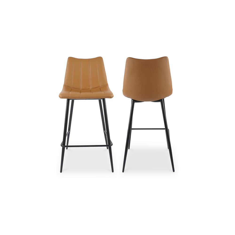 Alibi Counter Stool Tan-Set Of Two. Picture 3