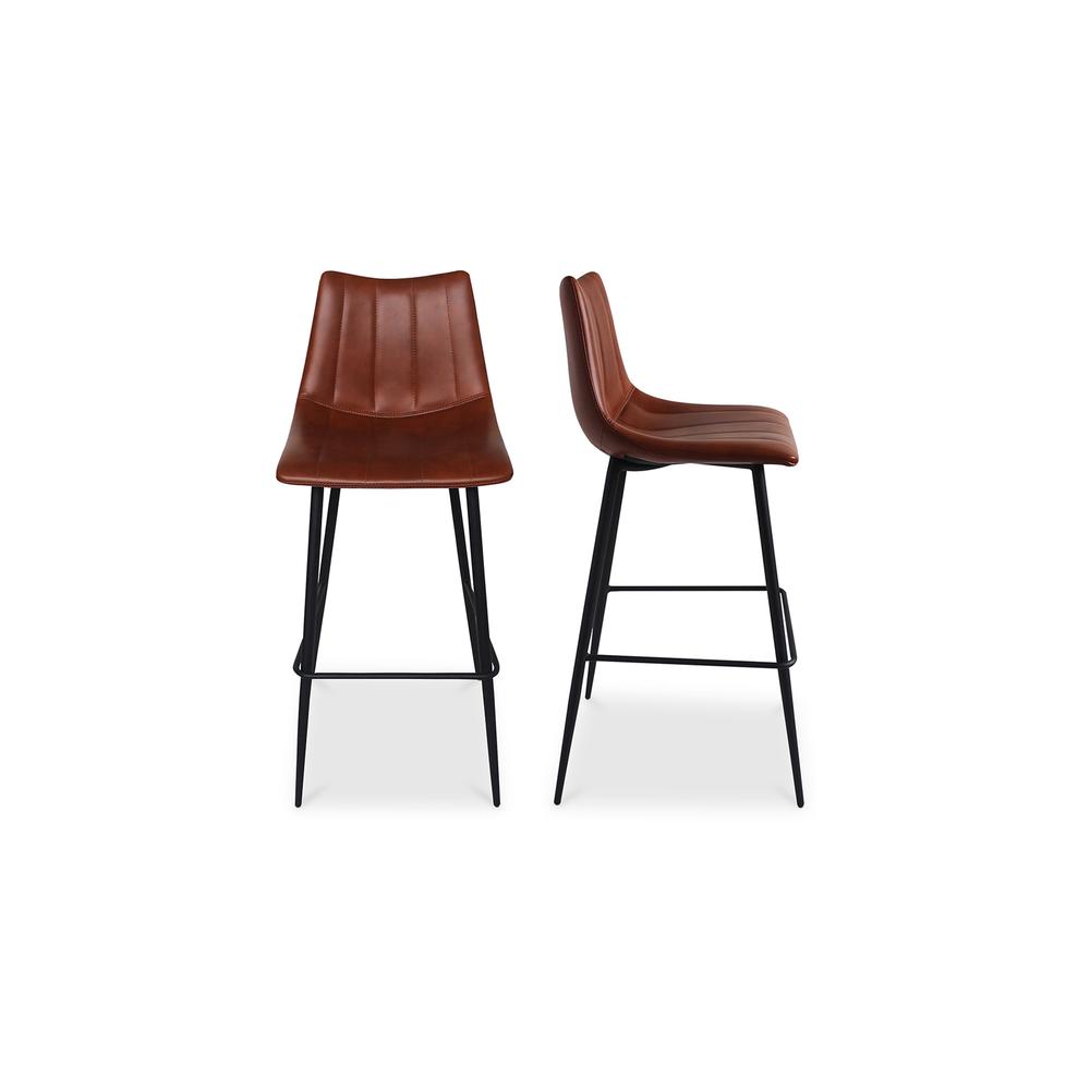 Alibi Barstool Brown-Set Of Two. Picture 1