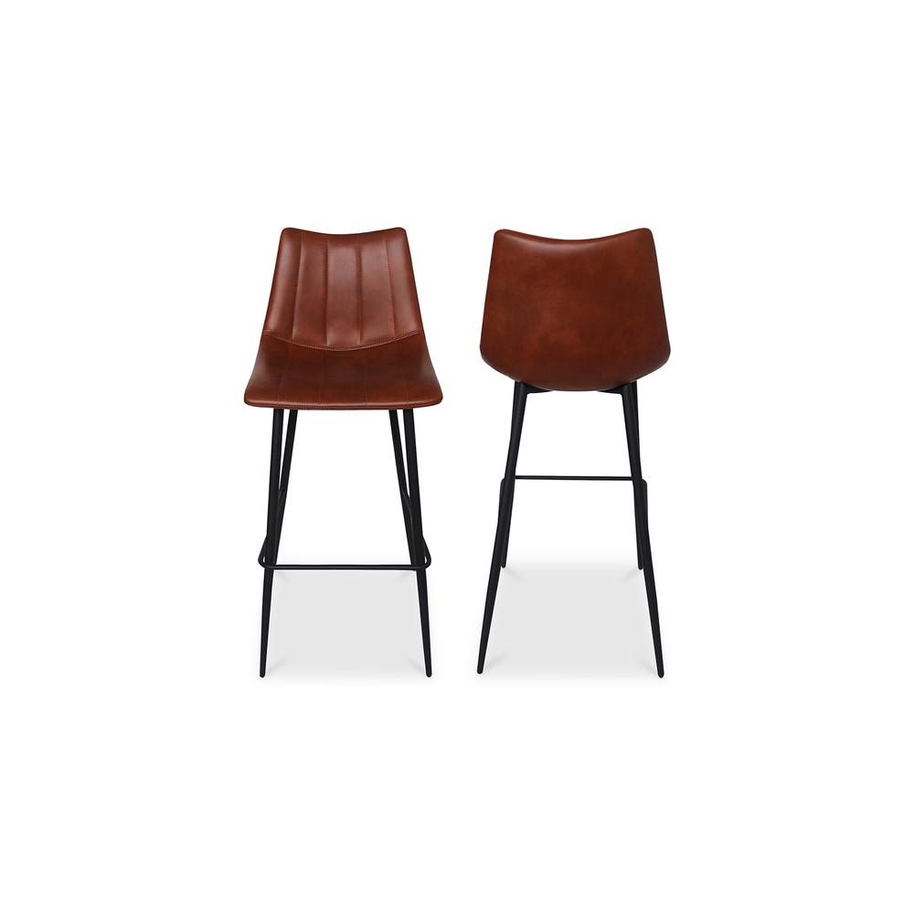Alibi Barstool Brown-Set Of Two. Picture 3