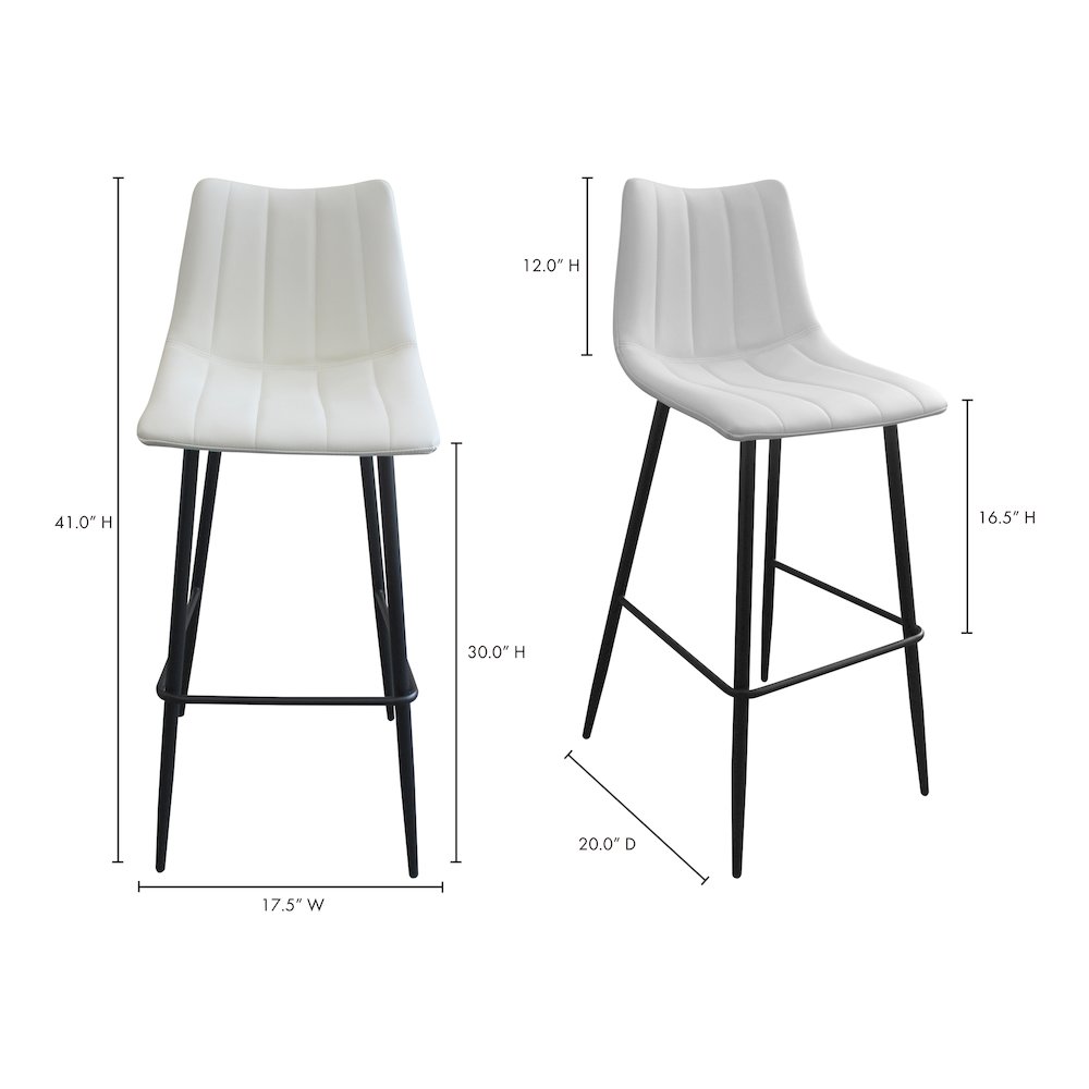 Alibi Barstool Ivory-Set Of Two. Picture 10
