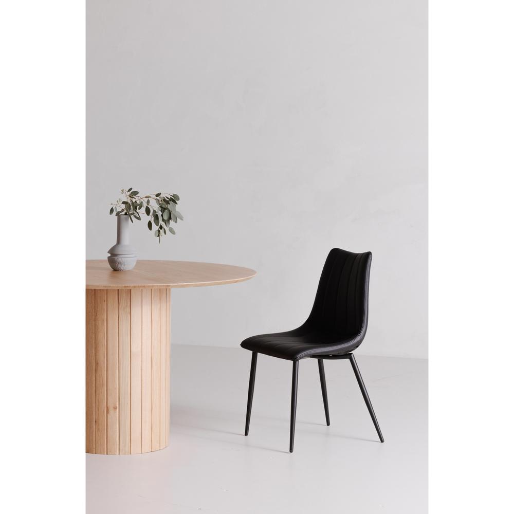 Alibi Dining Chair Matte Black-Set Of Two. Picture 8