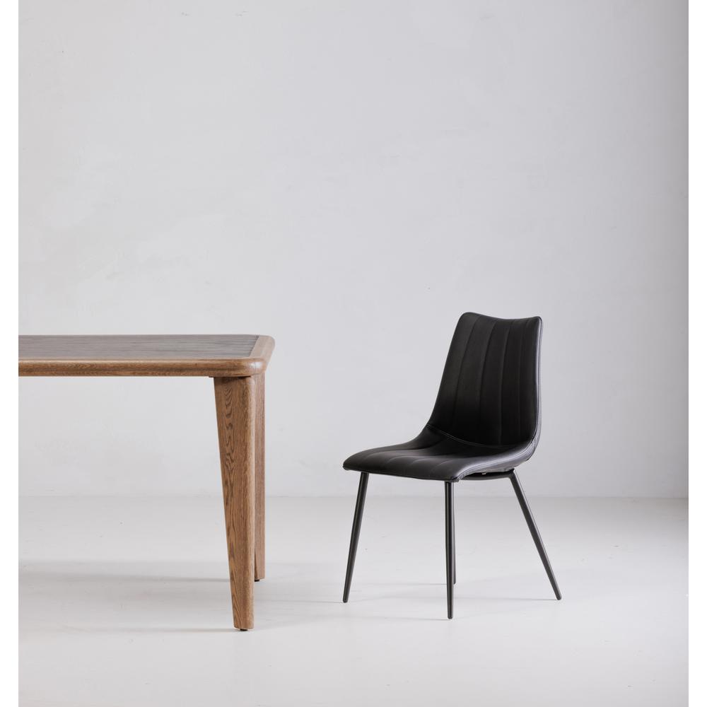 Alibi Dining Chair Matte Black-Set Of Two. Picture 9