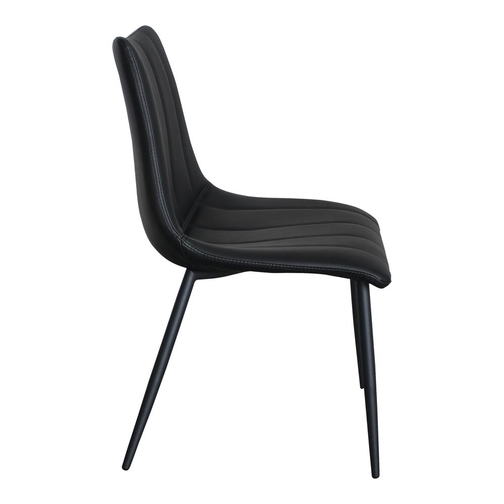 ALIBI DINING CHAIR MATTE BLACK-SET OF TWO. Picture 3