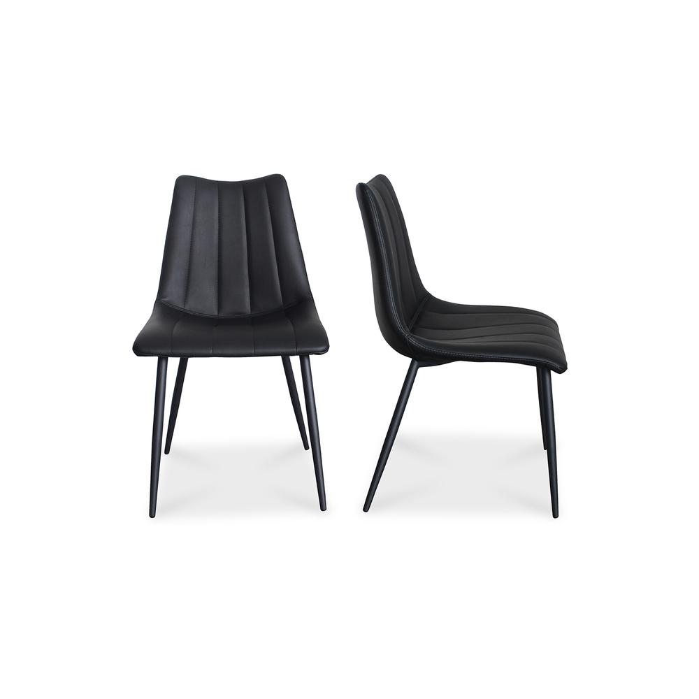 Alibi Dining Chair Matte Black-Set Of Two. Picture 1