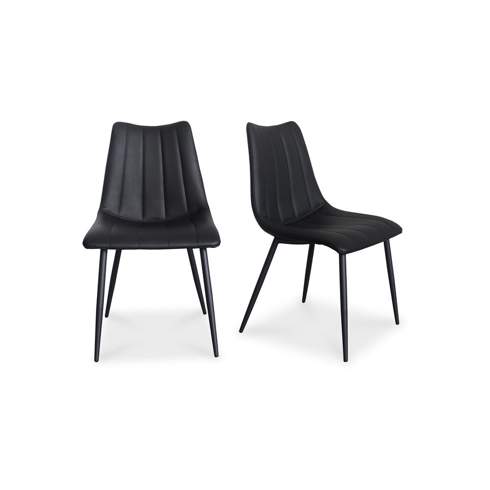 Alibi Dining Chair Matte Black-Set Of Two. Picture 2