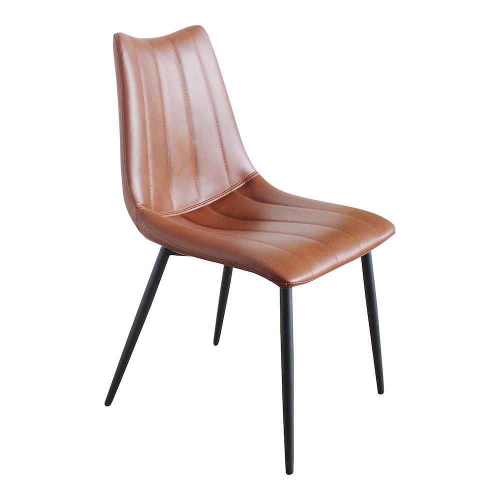 Alibi Dining Chair Brown-Set Of Two. Picture 4