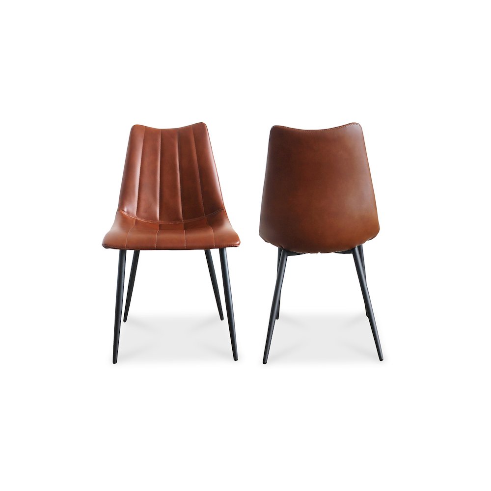 Alibi Dining Chair Brown-Set Of Two. Picture 2