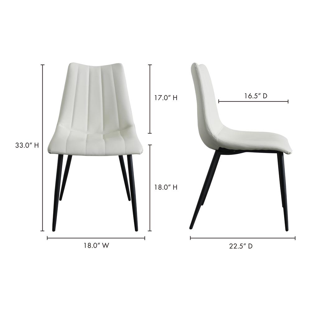 Alibi Dining Chair Ivory-Set Of Two. Picture 9