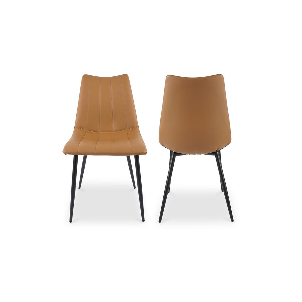 Alibi Dining Chair Tan-Set Of Two. Picture 2