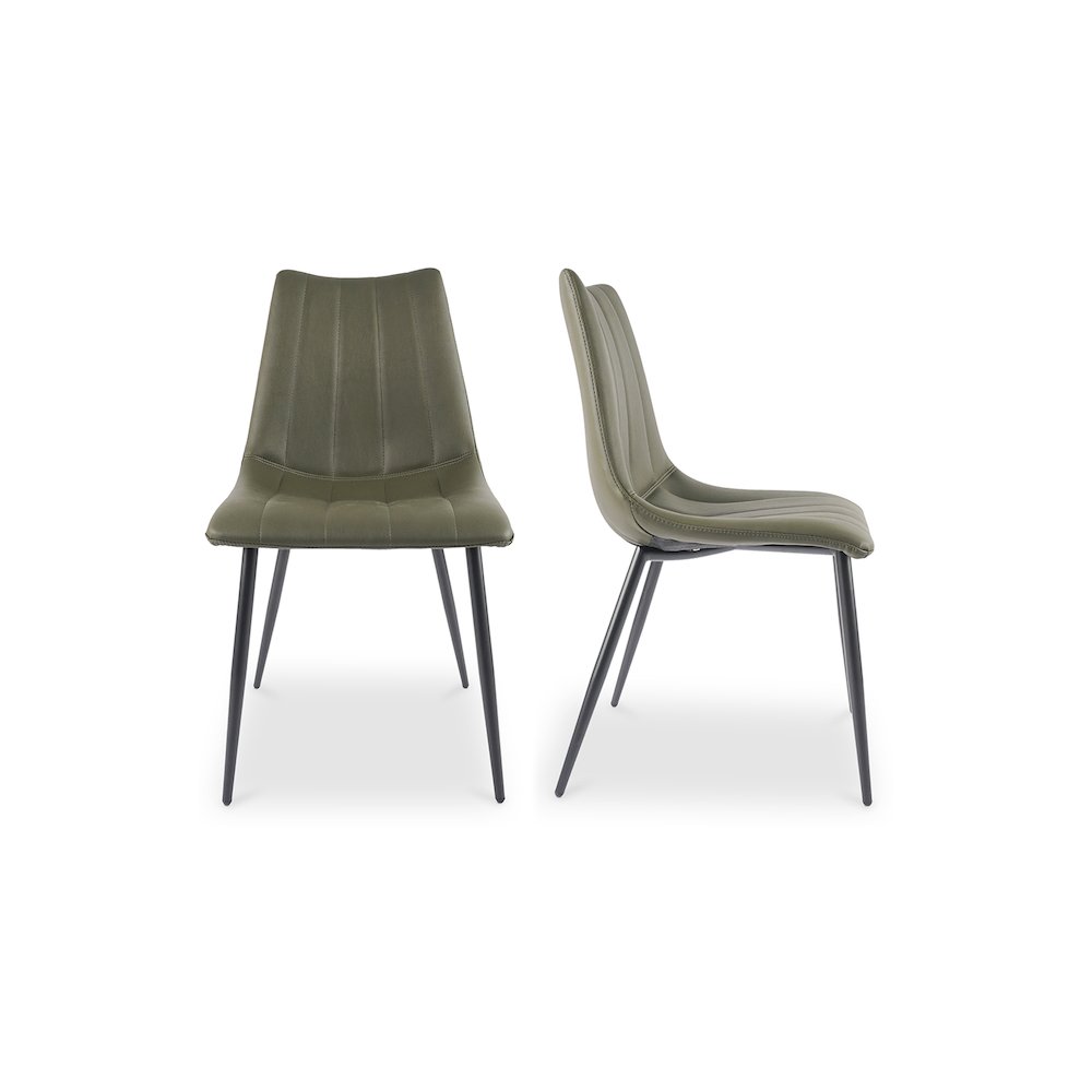 Alibi Dining Chair Dark Green-Set Of Two. Picture 1
