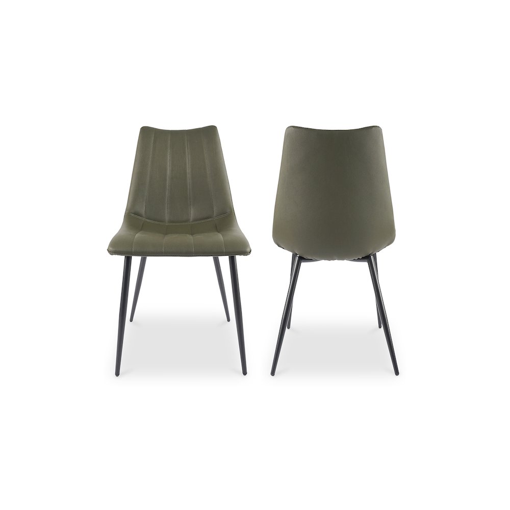 Alibi Dining Chair Dark Green-Set Of Two. Picture 2