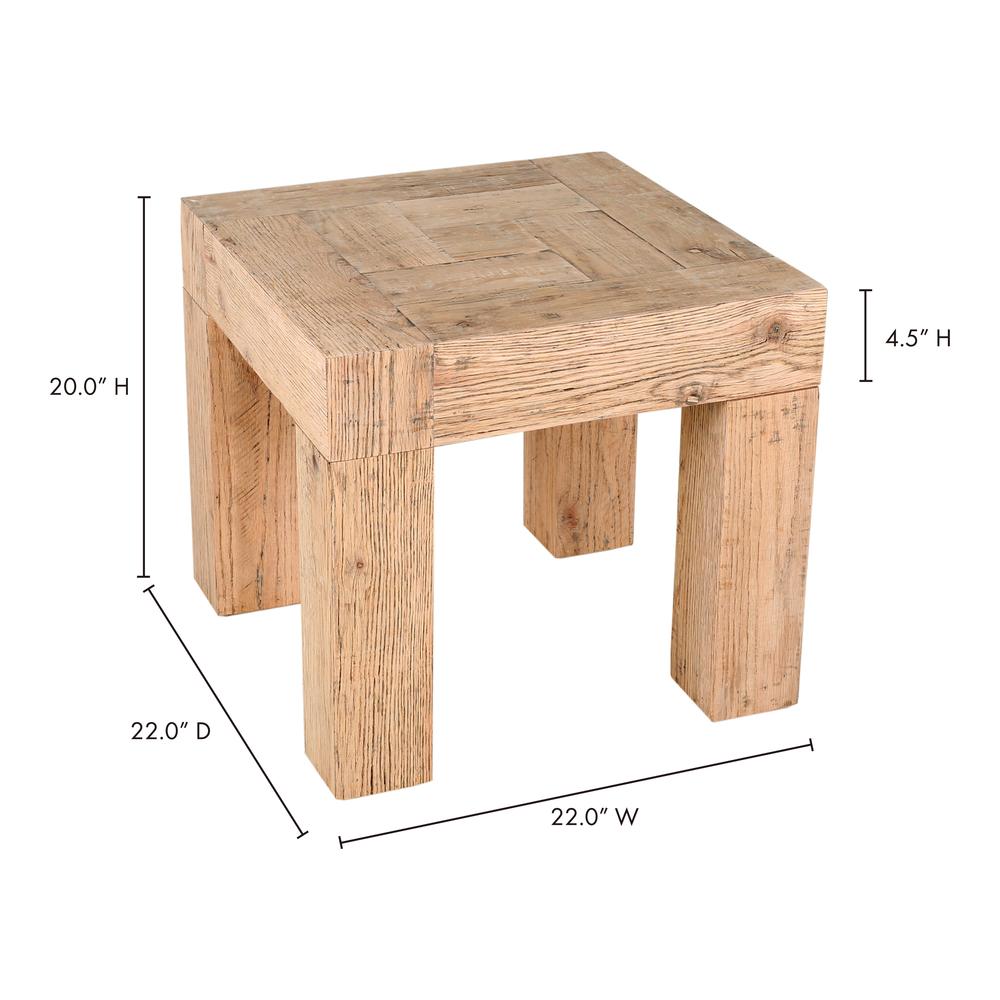 Evander Side Table Aged Oak. Picture 8