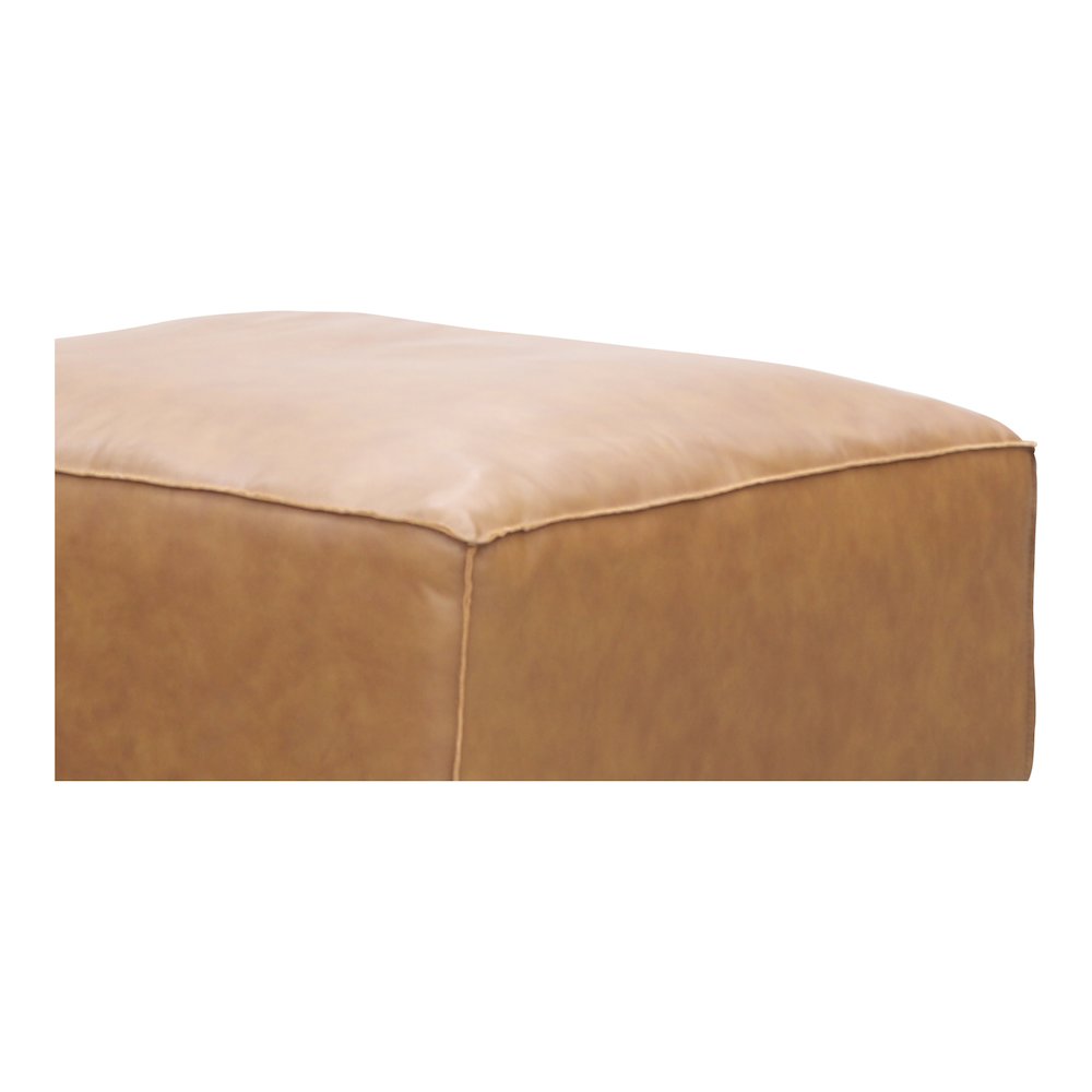 Form Ottoman Sonoran Tan Leather. Picture 4