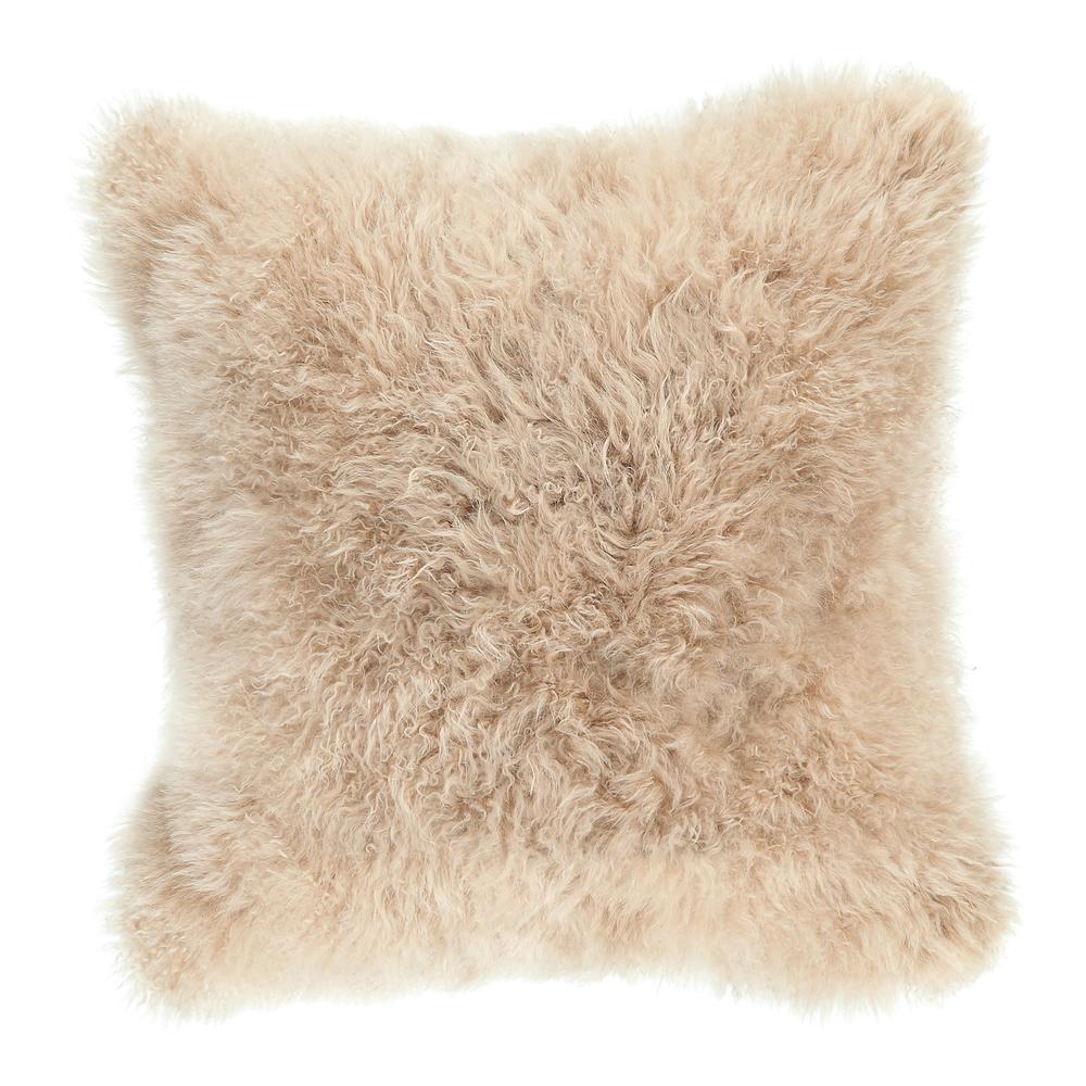 Cashmere Fur Pillow Cream. Picture 1