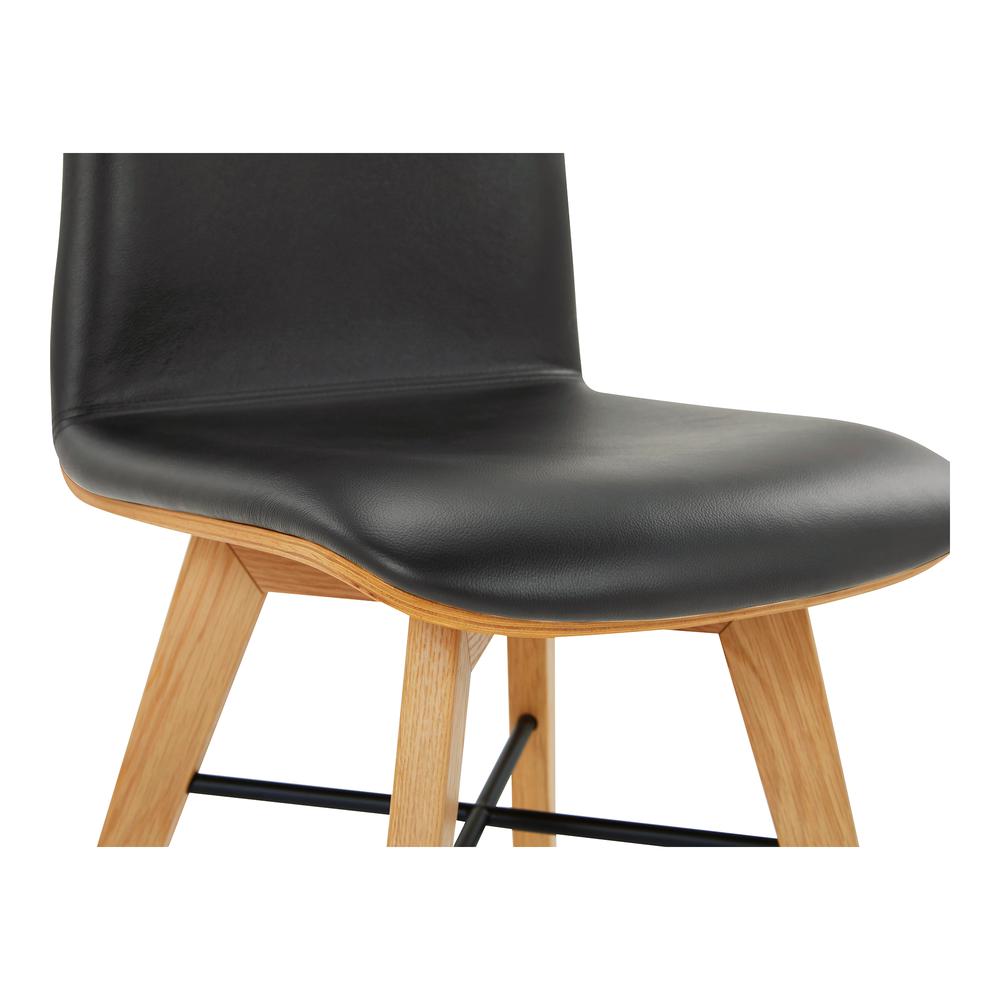 Napoli Leather Dining Chair Black-Set Of Two. Picture 8