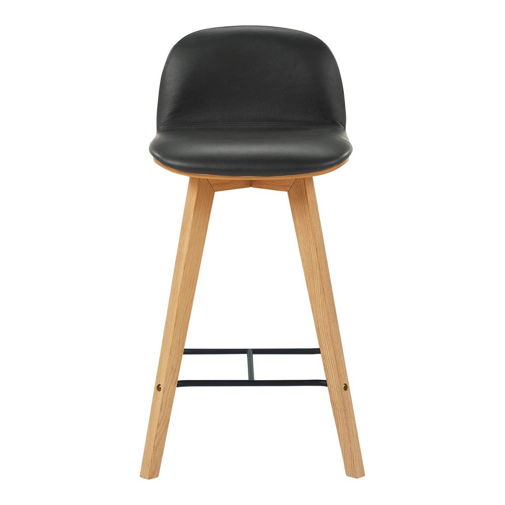 Napoli Leather Counter Stool. Picture 1