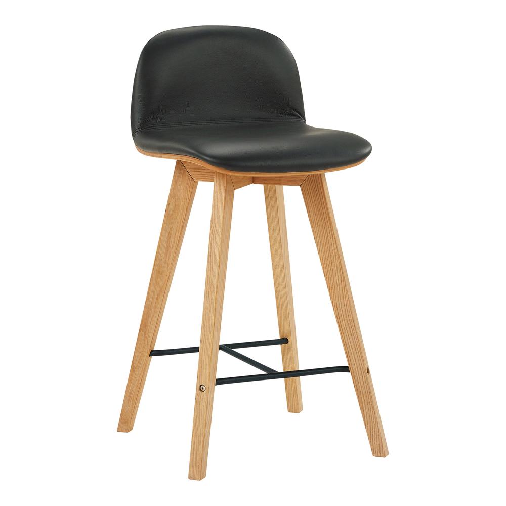 Napoli Leather Counter Stool. Picture 2