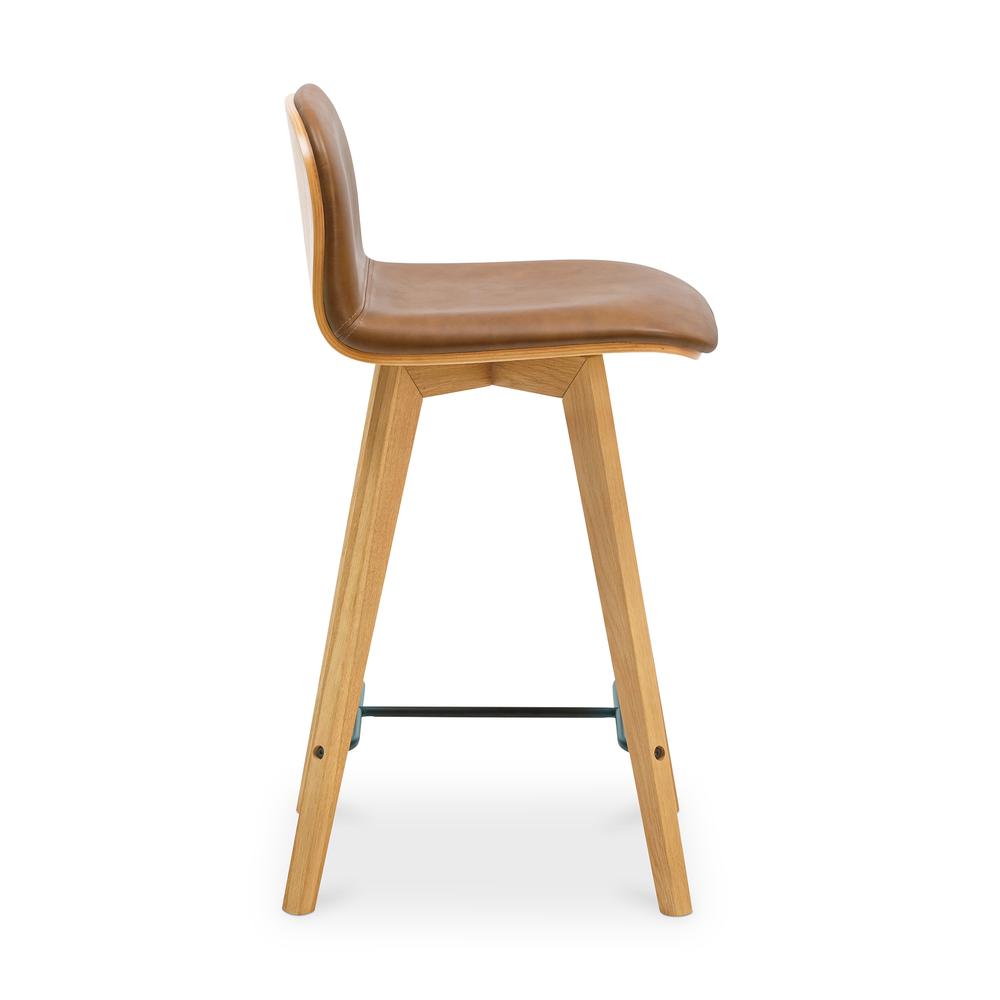 Napoli Leather Counter Stool Tan. Picture 3