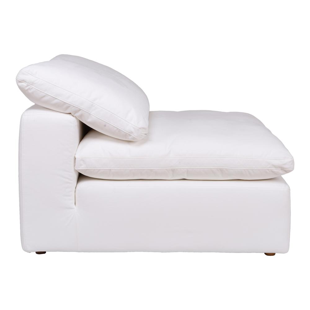 Clay Armless Chair Livesmart Fabric Cream. Picture 3