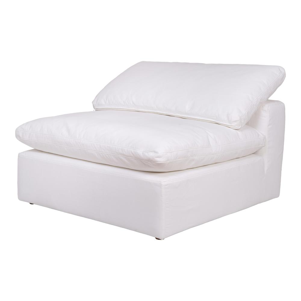 Clay Armless Chair Livesmart Fabric Cream. Picture 7