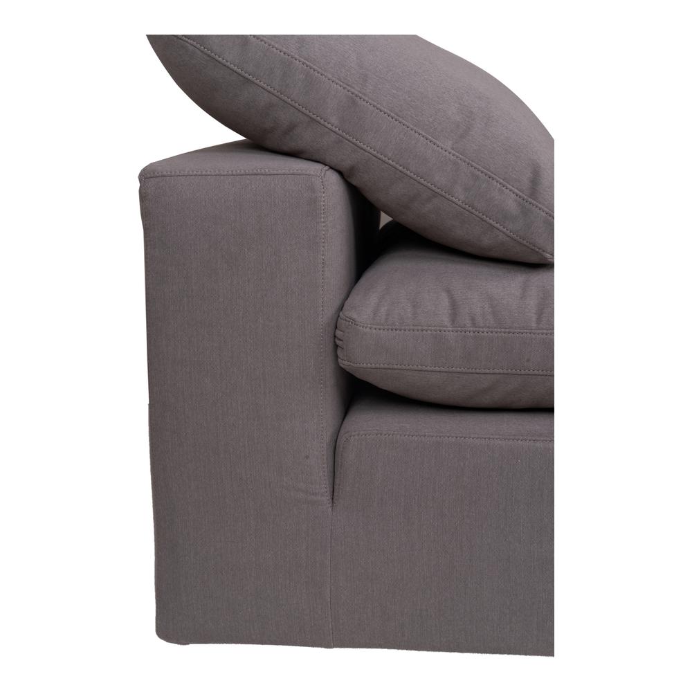 Clay Armless Chair Livesmart Fabric Light Grey. Picture 5