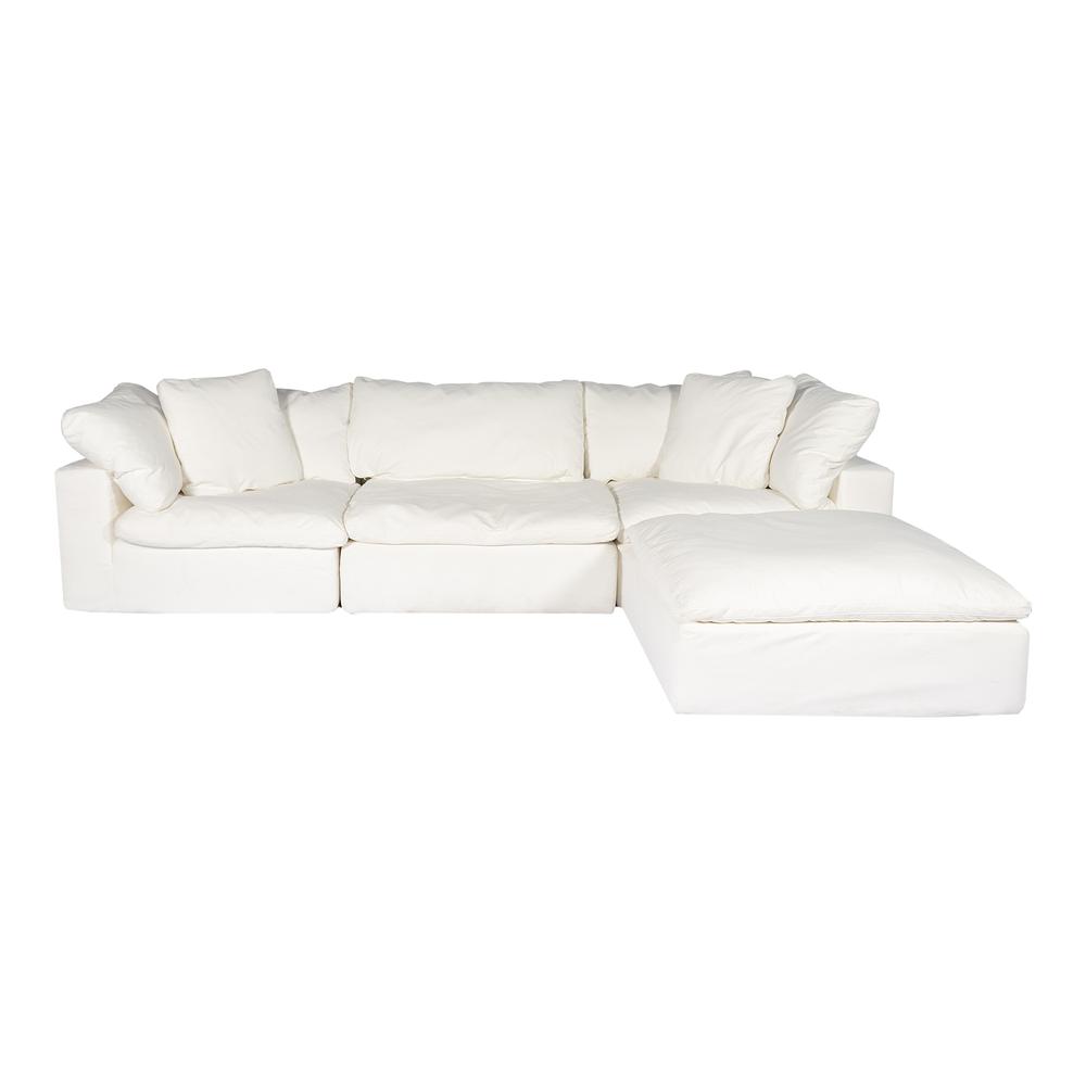 CLAY LOUNGE MODULAR SECTIONAL LIVESMART FABRIC CREAM. Picture 2