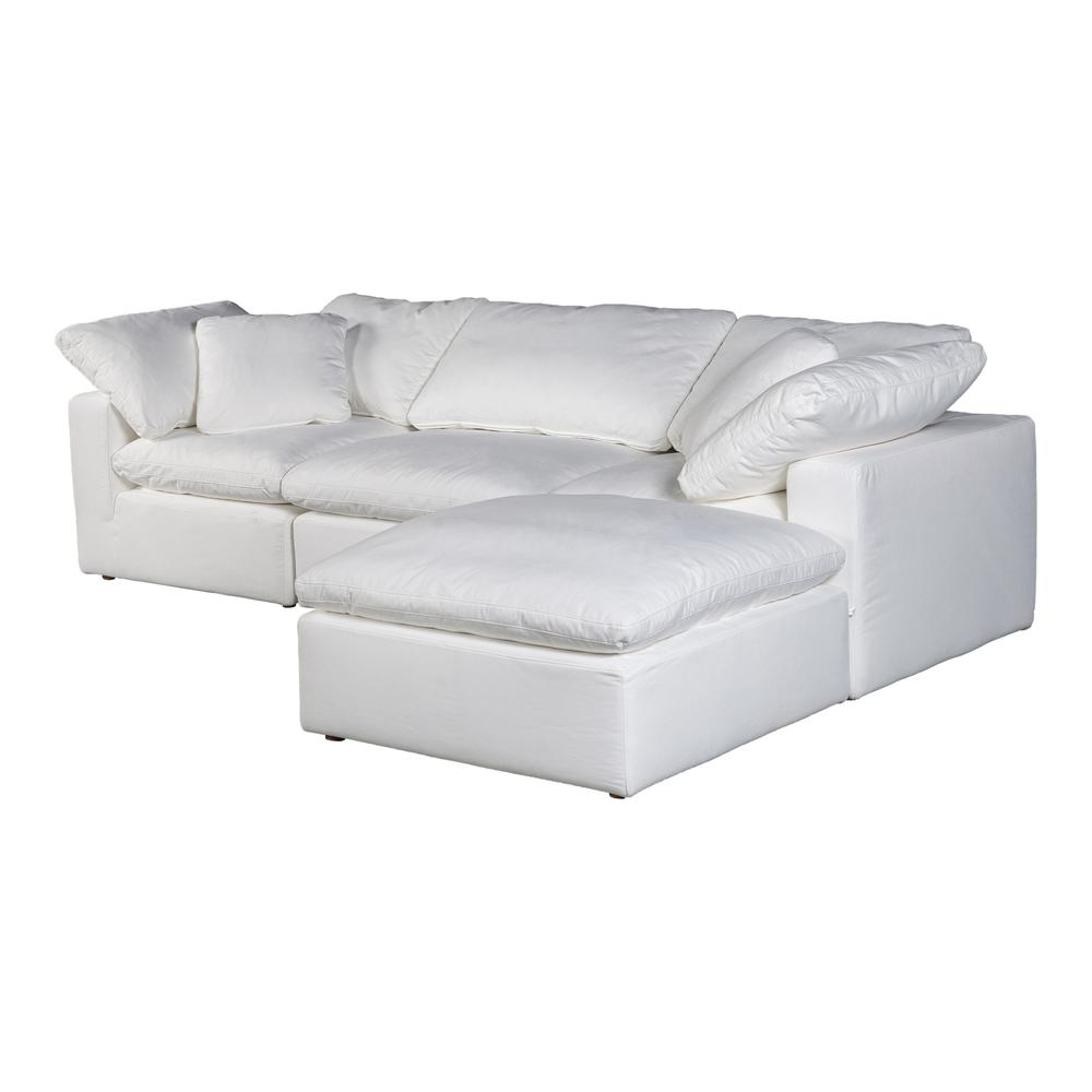 CLAY LOUNGE MODULAR SECTIONAL LIVESMART FABRIC CREAM. Picture 1