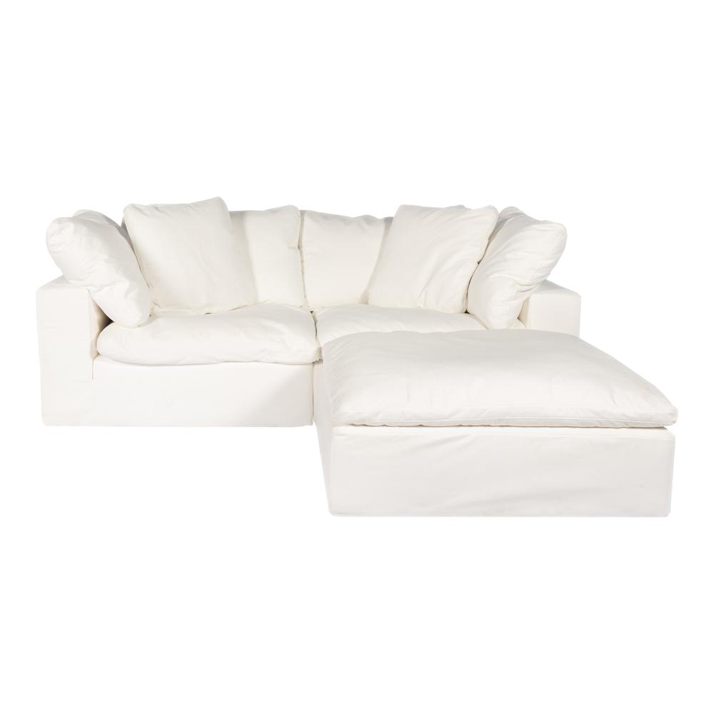 CLAY NOOK MODULAR SECTIONAL LIVESMART FABRIC CREAM. Picture 2