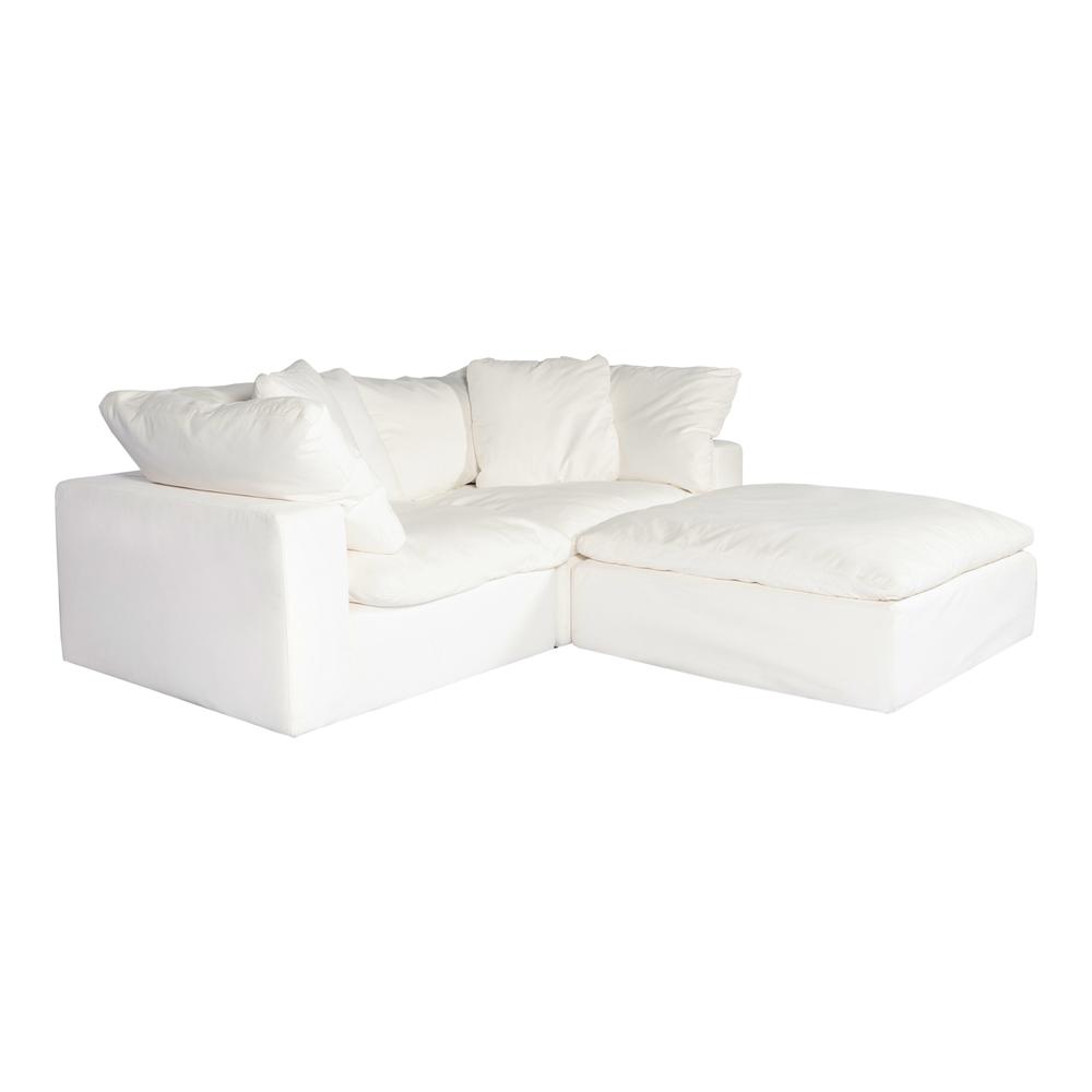 CLAY NOOK MODULAR SECTIONAL LIVESMART FABRIC CREAM. Picture 3