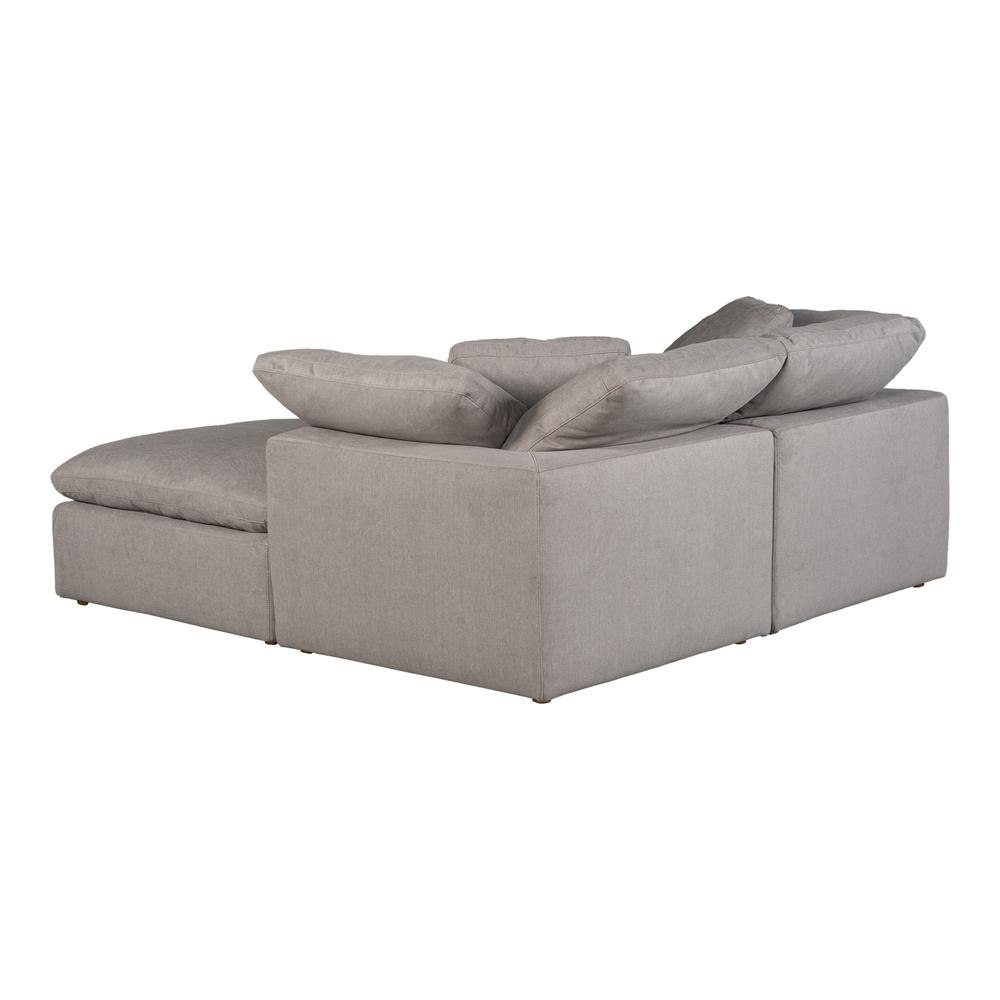 CLAY NOOK MODULAR SECTIONAL LIVESMART FABRIC LIGHT GREY. Picture 4