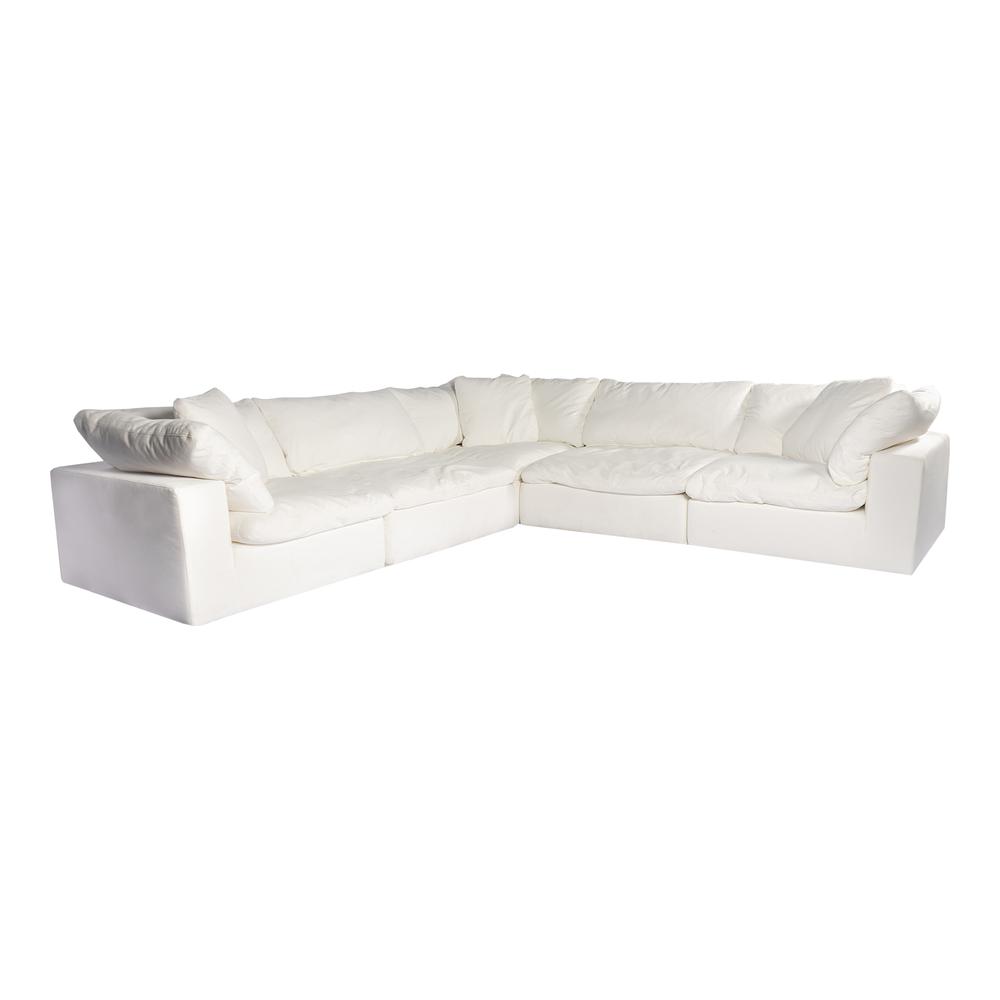 CLAY CLASSIC L MODULAR SECTIONAL LIVESMART FABRIC CREAM. Picture 2