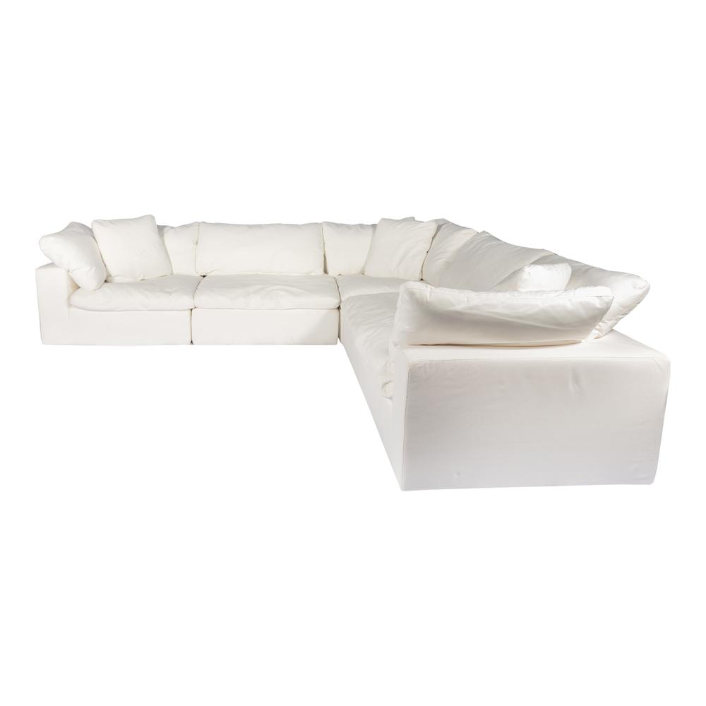CLAY CLASSIC L MODULAR SECTIONAL LIVESMART FABRIC CREAM. Picture 3