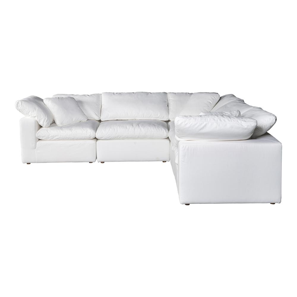 CLAY CLASSIC L MODULAR SECTIONAL LIVESMART FABRIC CREAM. The main picture.