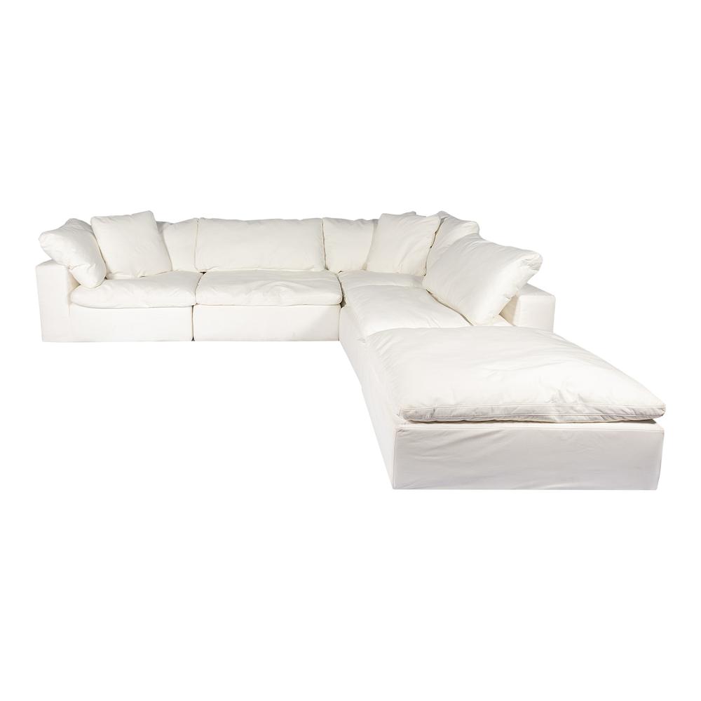 CLAY DREAM MODULAR SECTIONAL LIVESMART FABRIC CREAM. Picture 2