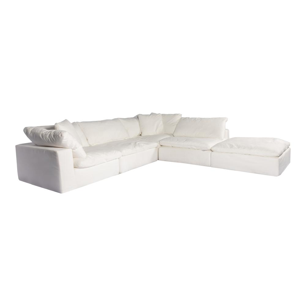 CLAY DREAM MODULAR SECTIONAL LIVESMART FABRIC CREAM. Picture 3