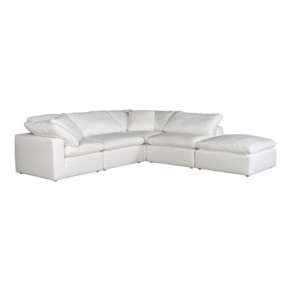 CLAY DREAM MODULAR SECTIONAL LIVESMART FABRIC CREAM. Picture 4