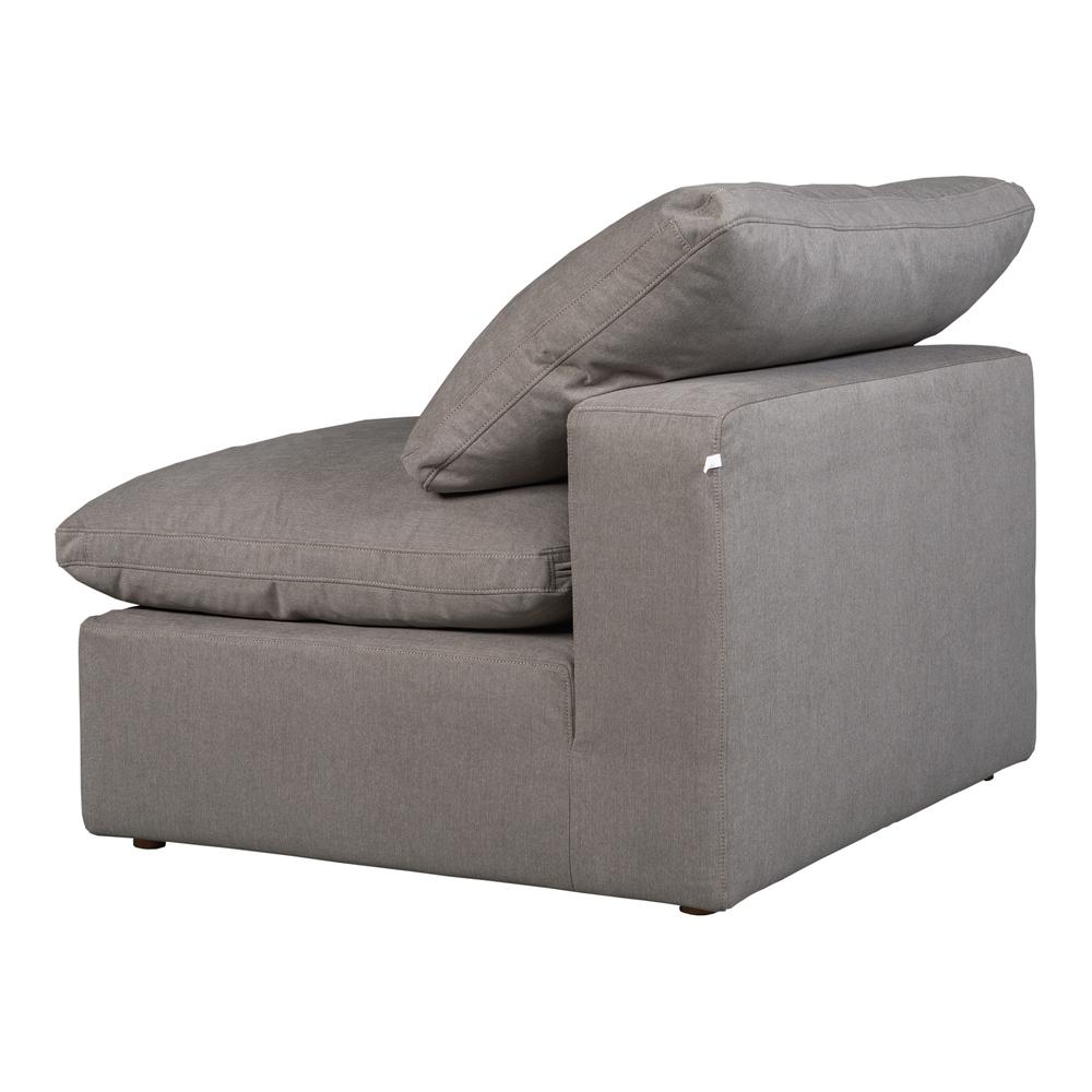 Terra Condo Slipper Chair Livesmart Fabric Light Grey. Picture 5